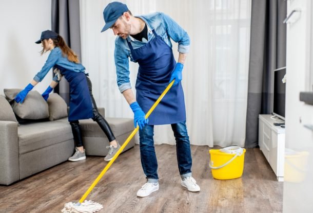 Cleaning team